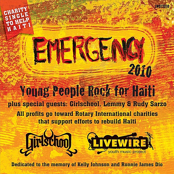 Обложка альбома «Emergency Haiti 2010 - Single» — Livewire Youth Music, Girlschool, Lemmy Kilmister & Rudy Sarzo