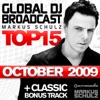 Global DJ Broadcast Top 15 - October 2009 (Bonus Track Version)