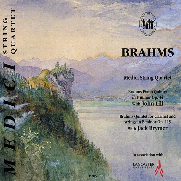 Обложка альбома «Brahms: Piano Quintet in F Minor & Quintet for Clarinet and Strings in B Minor» — Medici String Quartet