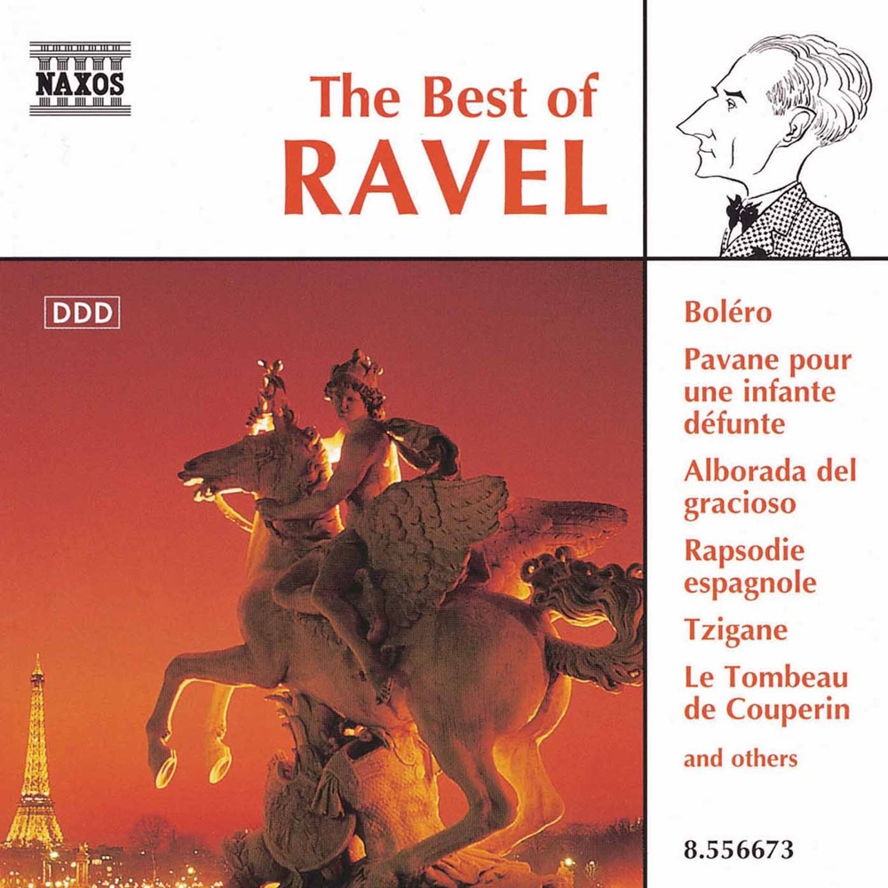 Обложка альбома «The Best of Ravel» — Kenneth Jean, Slovak Radio Symphony Orchestra, Dong-Suk Kang, Pascal Devoyon, François-Joël Thiollier, Slovak Philharmonic Chorus, Marat Bisengaliev, Johannes Wildner, Polish National Radio Symphony Orchestra, Antoni Wit, Kodály Quartet, Adrian Leaper & Royal Philharmonic Orchestra