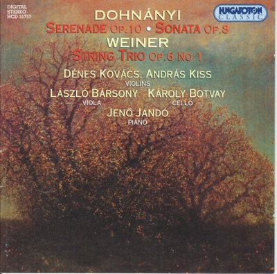 Serenade in C major Op.10, Sonata in B flat minor for Cello and Piano Op.8