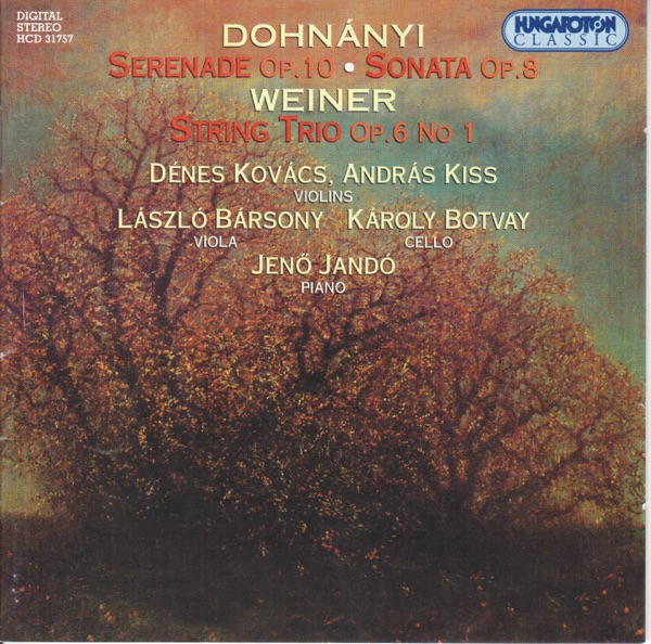 Serenade in C major Op.10, Sonata in B flat minor for Cello and Piano Op.8