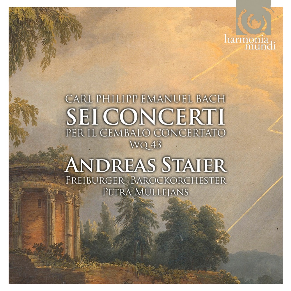 Обложка альбома «Carl Philipp Emanuel Bach: The keyboard concertos Wq 43» — Andreas Staier, Freiburger Barockorchester & Petra Müllejans