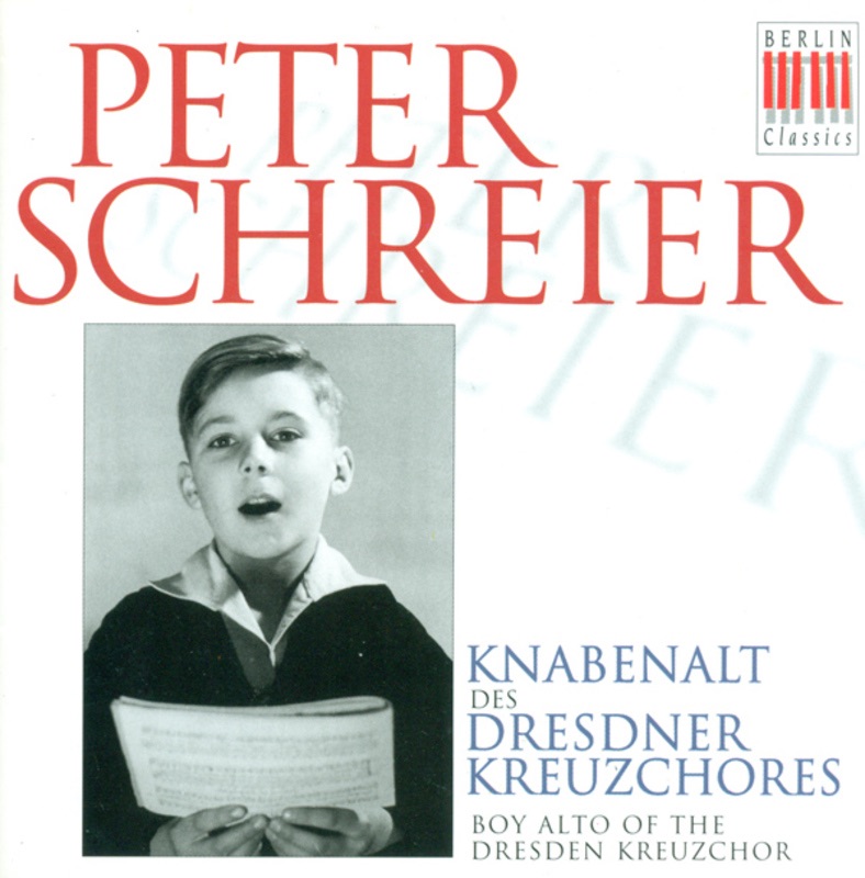Обложка альбома «Bach, Cornelius, Mausberger & Schütz: Vocal Music» — Peter Schreier, Dresden Kreuzchor, Dresden Philharmonic Orchestra, Gerhard Paulik, Hans Otto, Karl-Dietfried Adam, Siegfried Losche & Tilo Hiemann