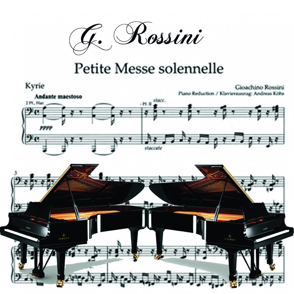 Обложка альбома «Rossini: Petite Messe solennelle» — Anna Bigliardi, Paola Del Giudice, Sauro Rodolfi, Massimo Giordano, Michele Bianchini, Stefania Spaggiari, Sonia Zaramella, Coro Claudio Merullo di Reggio Emilia & Franco Sebastiani