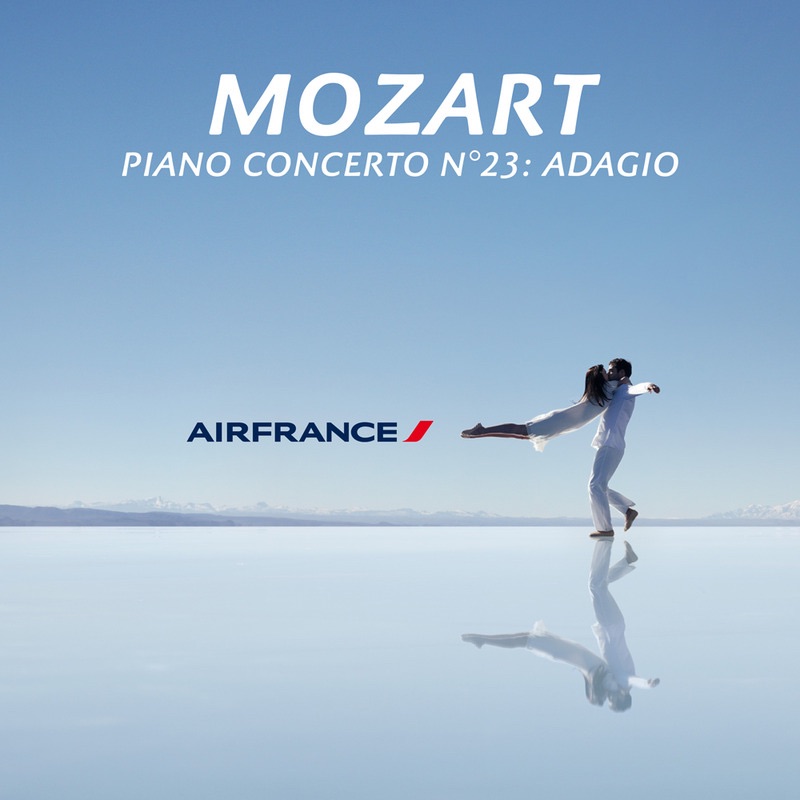 Обложка альбома «Piano Concerto No. 23 in A, K. 488: II. Adagio (Air France TV Ad) - Single» — François-Xavier Roth, Vanessa Wagner & Les Siècles