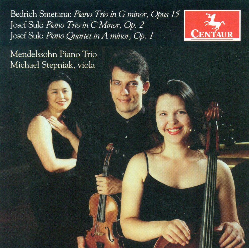 Обложка альбома «Smetana, B.: Piano Trio, Op. 15 - Suk, J.: Piano Trio, Op. 2 - Piano Quartet, Op. 1» — Mendelssohn Piano Trio & Michael Stepniak