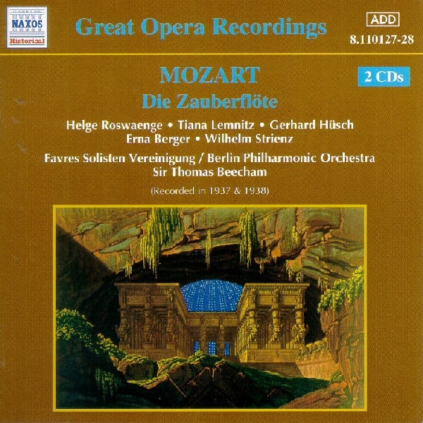 Обложка альбома «Mozart: Die Zauberflöte (The Magic Flute) [1937-1938]» — Berlin Philharmonic & Sir Thomas Beecham