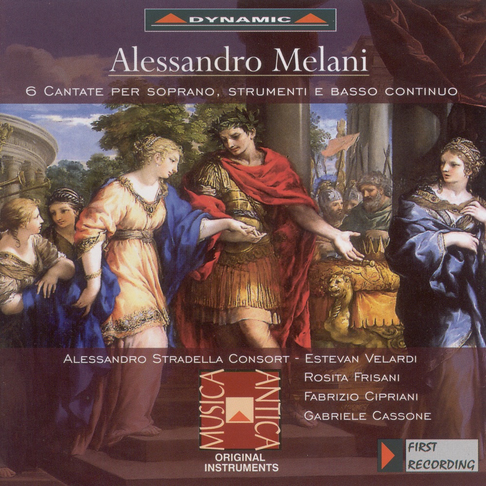 Обложка альбома «Melani: 6 Cantatas for Soprano» — Rosita Frisani, Estévan Velardi & Alessandro Stradella Consort