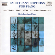 Bach Transcriptions for Piano - Risto Lauriala
