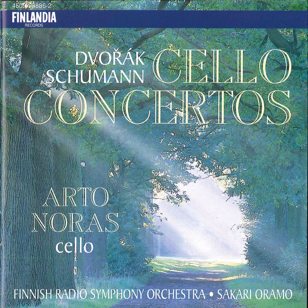 Обложка альбома «Dvorák & Schumann: Cello Concertos» — Finnish Radio Symphony Orchestra, Sakari Oramo & Arto Noras