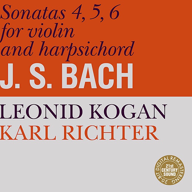 Обложка альбома «Bach: Sonatas for Violin and Harpsichord No. 4-6» — Karl Richter & Leonid Kogan