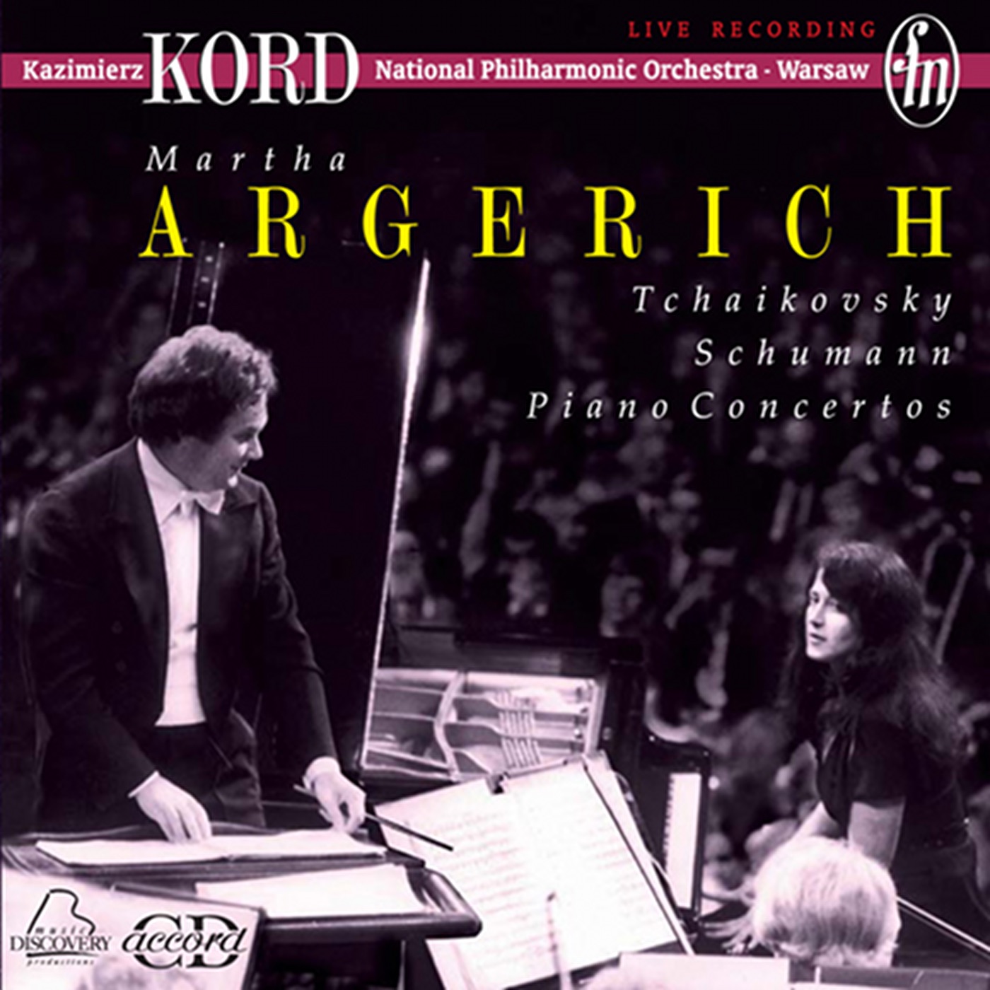 Martha Argerich by Martha Argerich, Warsaw Philharmonic Orchestra & Kazimierz Kord album cover