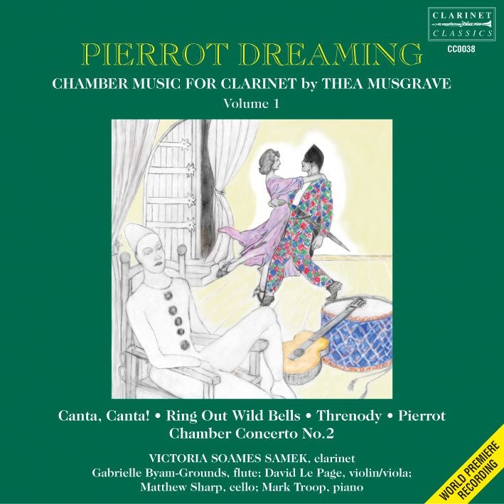 Обложка альбома «Pierrot Dreaming - Chamber Music for Clarinet» — Victoria Soames Samek