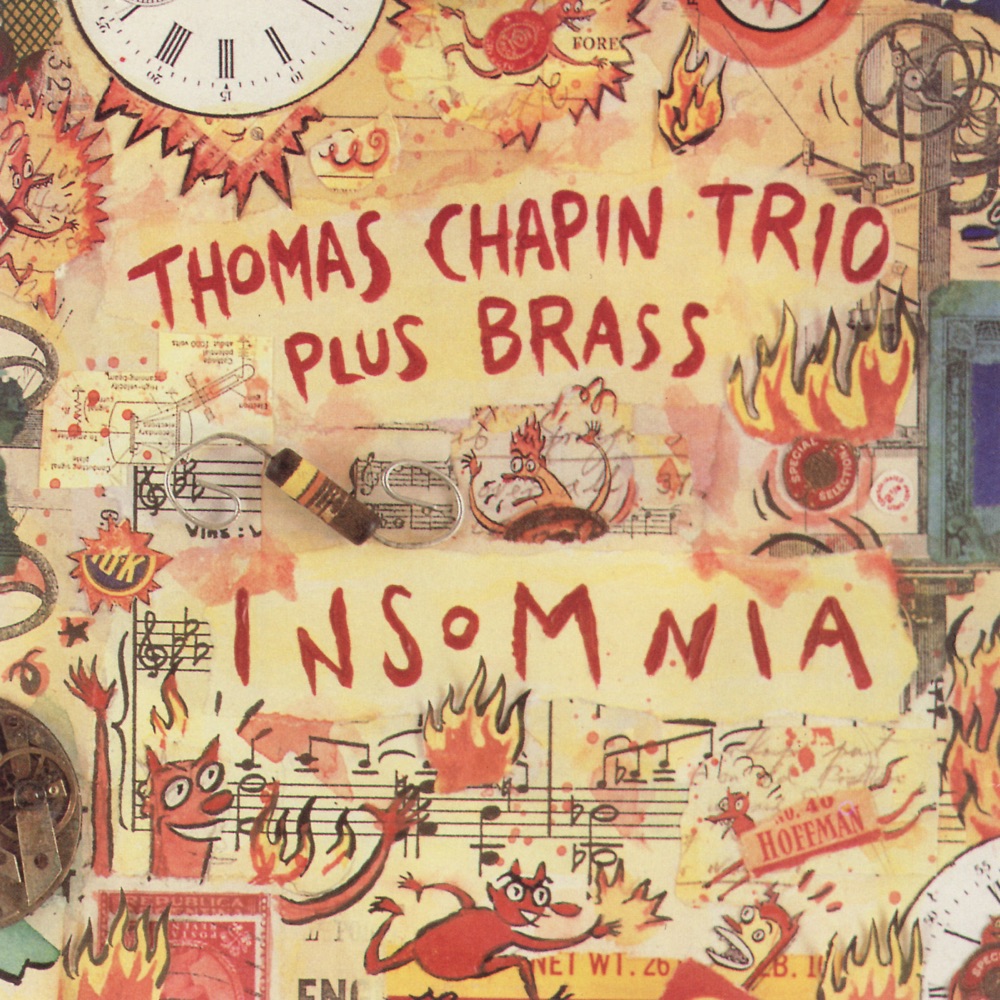 Обложка альбома «Insomnia» — Al Bryant, trumpet, Curtis Fowlkes, trombone, Frank London, Mario Pavone, Mike Sarin, drums, Peter McEachern, brombone, Ray Stewart, tuba , track 3, Thomas Chapin & Thomas Chapin Trio