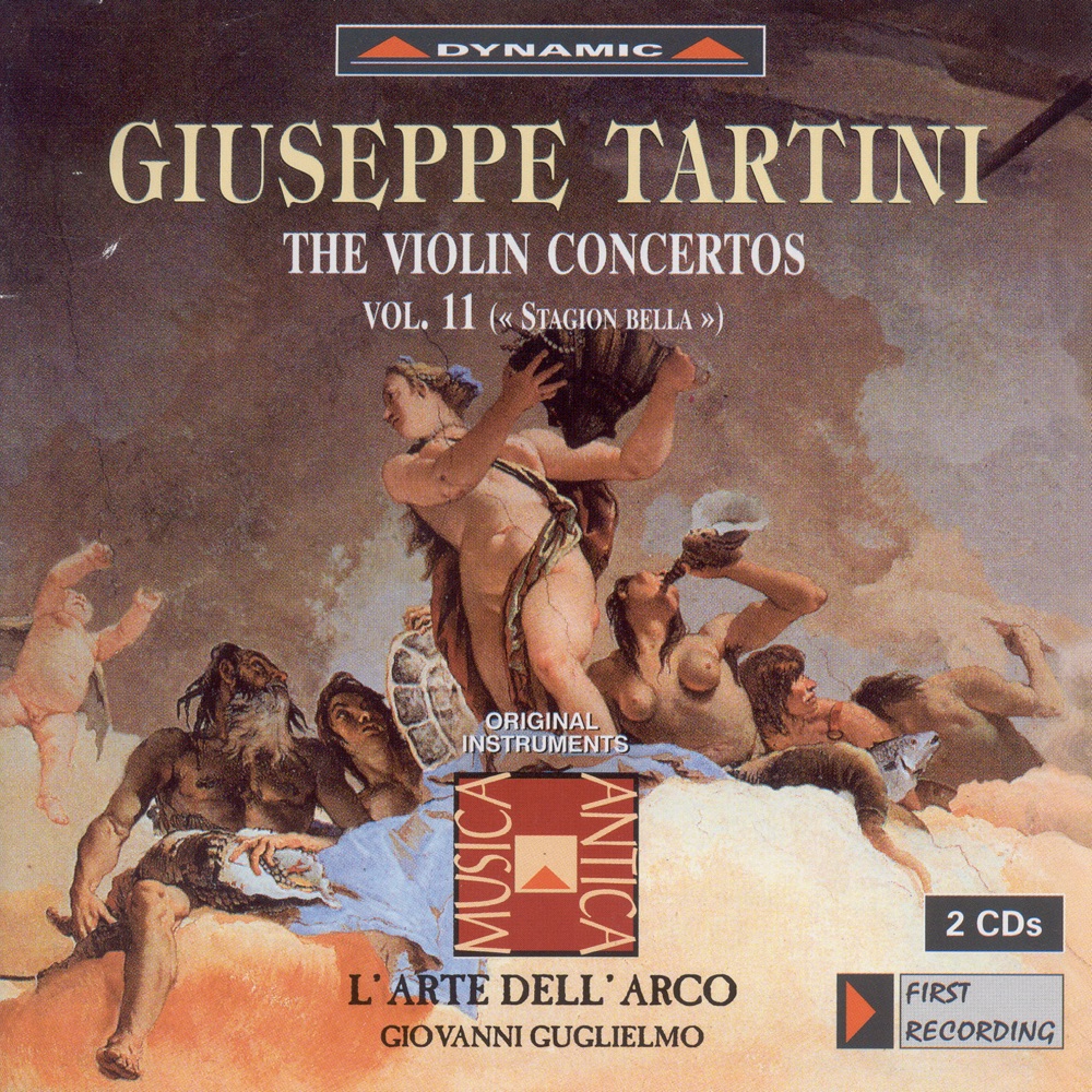 Обложка альбома «Tartini: Violin Concertos, Vol. 11 - D. 14, 23, 40, 41, 70a, 77, 87, 113» — L' Arte dell'Arco, Giovanni Guglielmo, Federico Guglielmo & Carlo Lazari