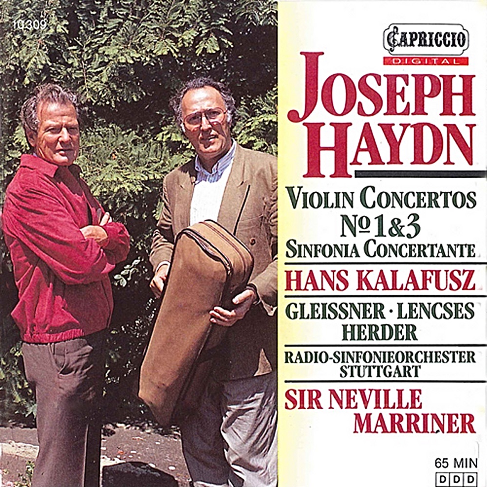 Обложка альбома «Haydn:» — Sir Neville Marriner, Hans Kalafusz, Stuttgart Radio Symphony Orchestra, Rudolf Gleissner, Hermann Herder & Lajos Lencsés