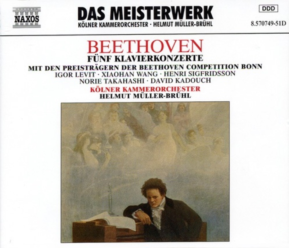 Обложка альбома «Beethoven: Piano Concertos Nos. 1-5» — Helmut Müller-Brühl, Cologne Chamber Orchestra, Igor Levit, Xiaohan Wang, Henri Sigfridsson, Takahashi Norie & David Kadouch
