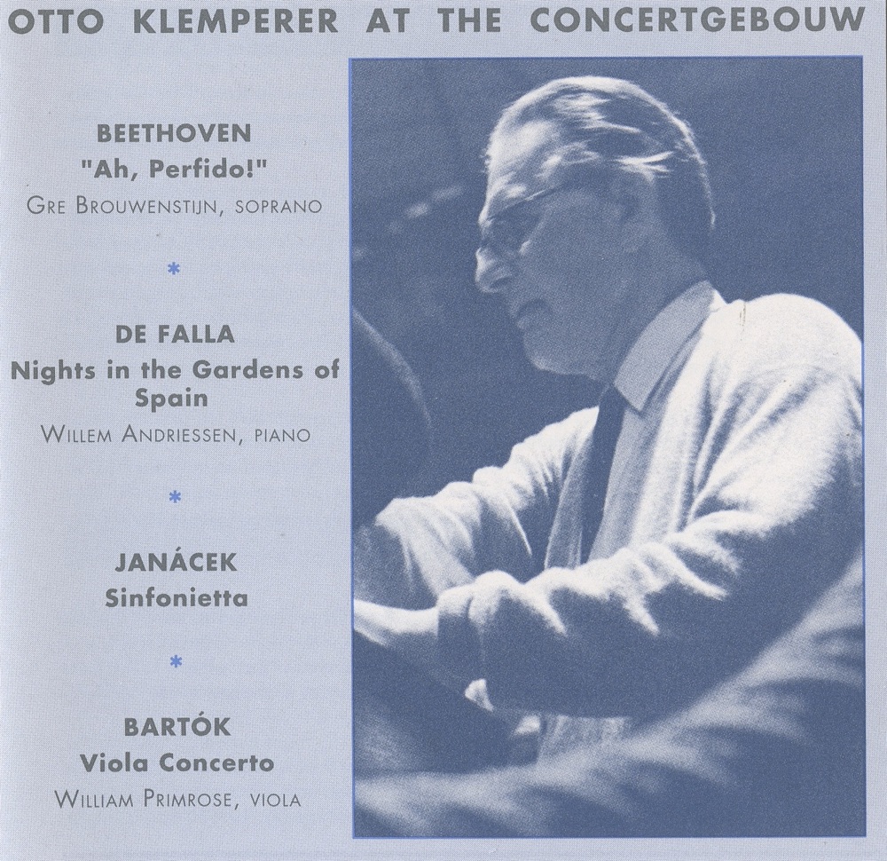 Обложка альбома «Klemperer At the Concertgebouw (1951)» — Otto Klemperer, Royal Concertgebouw Orchestra, Gre Brouwenstijn, Wiilem Andriessen & William Primrose