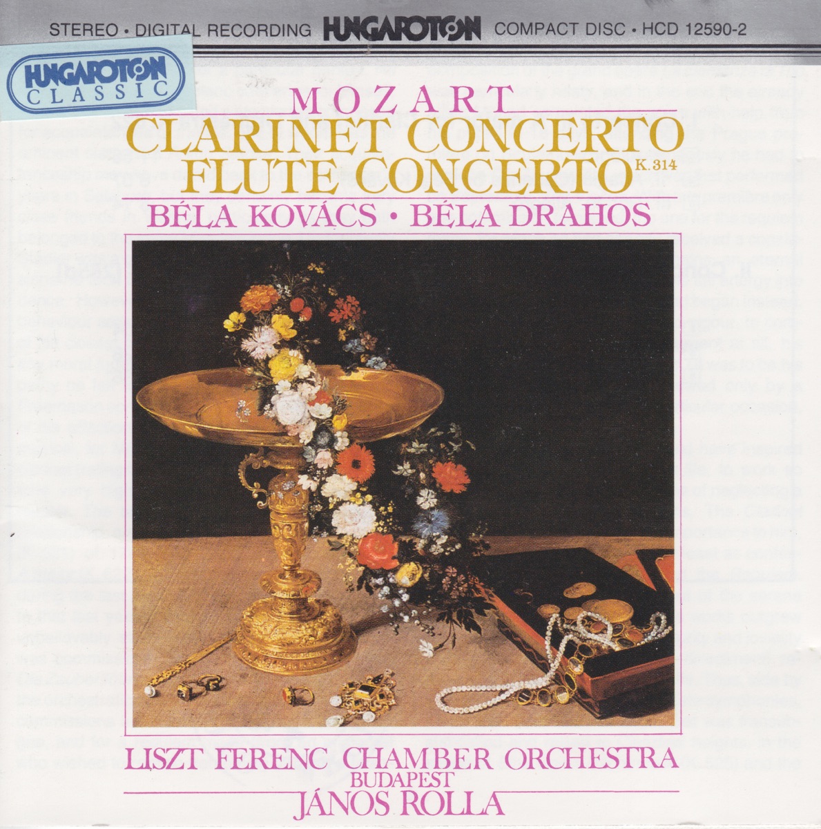 W. A. Mozart: Clarinet Concerto, Flute Concerto