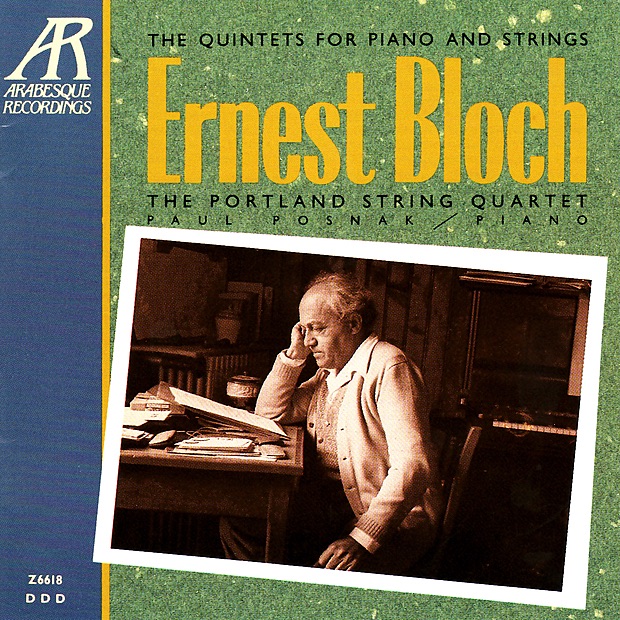 Обложка альбома «Bloch: Piano Quintet Nos. 1, 2» — The Portland String Quartet