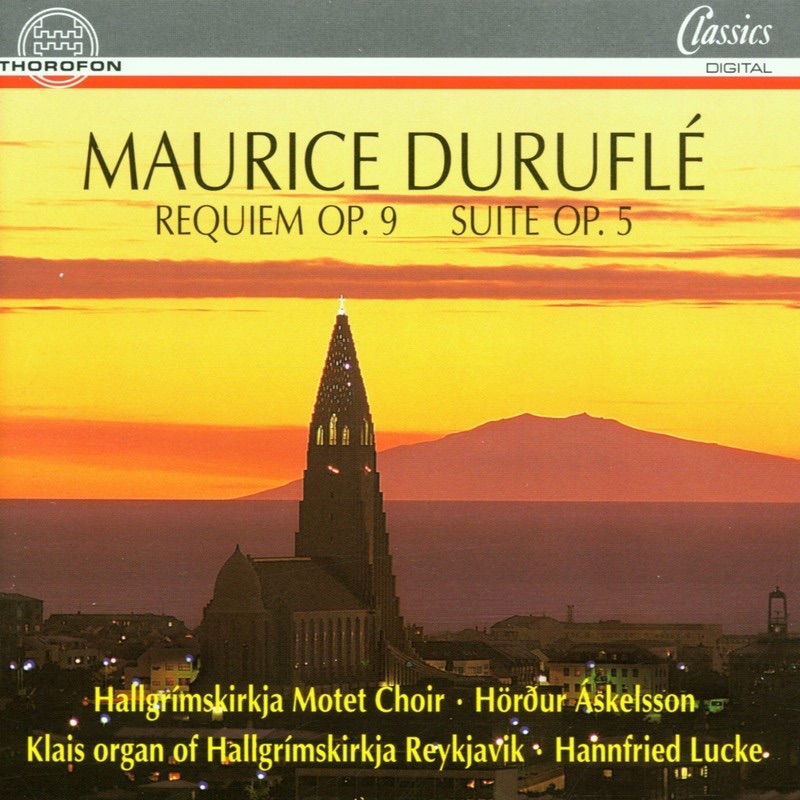 Обложка альбома «Durufle: Requiem Op. 9, Suite Op. 5» — Rannveig Braga, Michael Jön Clarke, Hallgrimskirkja Motet Choir, Hannfried Lucke, Inga R'os & Hörður Áskelsson