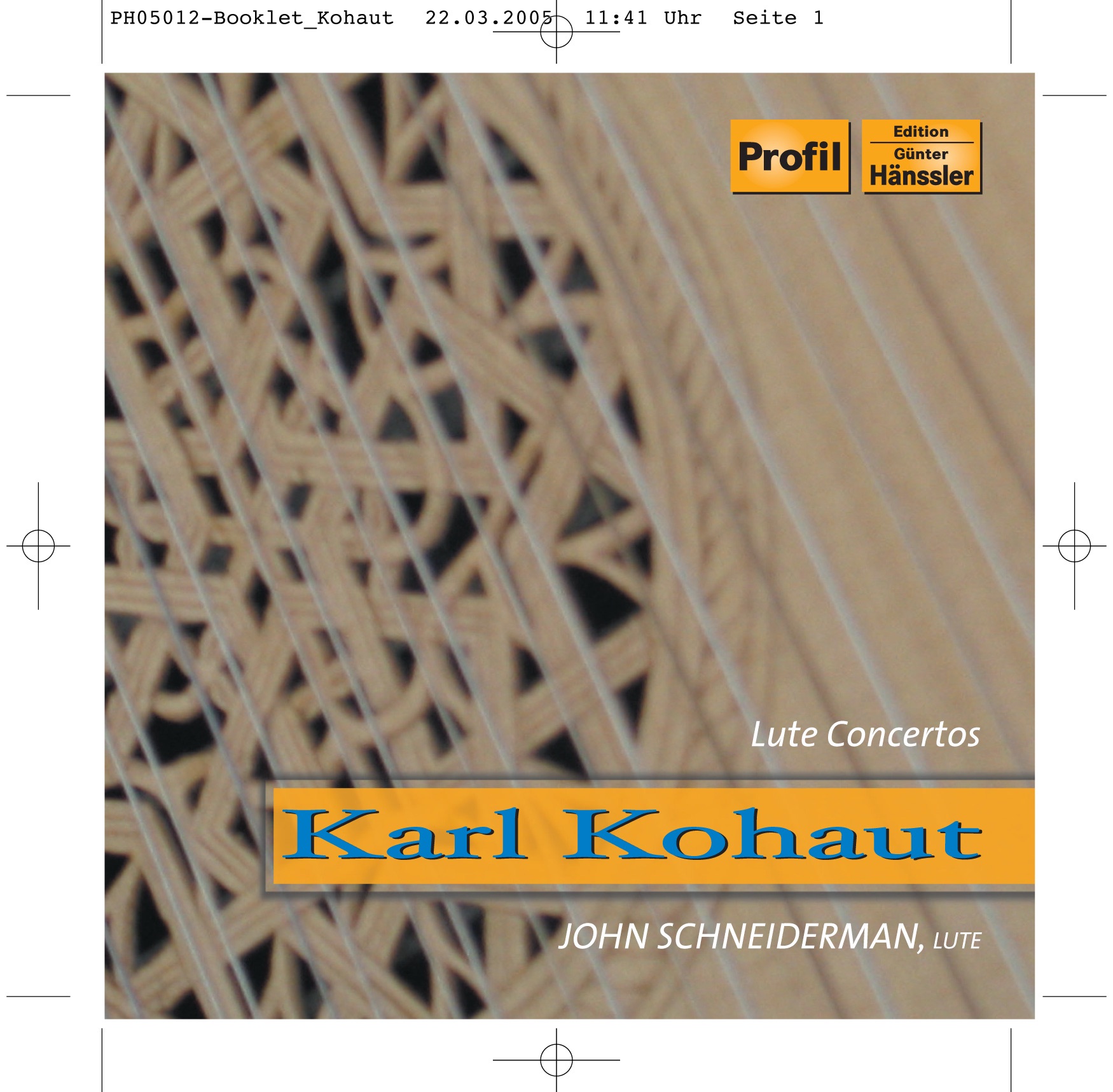 Kohaut: Lute Concertos by Elizabeth Blumenstock, Lisa Weiss, William Skeen & John Schneiderman album cover