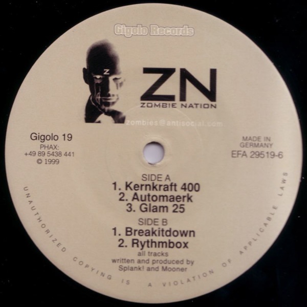 Обложка альбома «K400 EP» — Zombie Nation