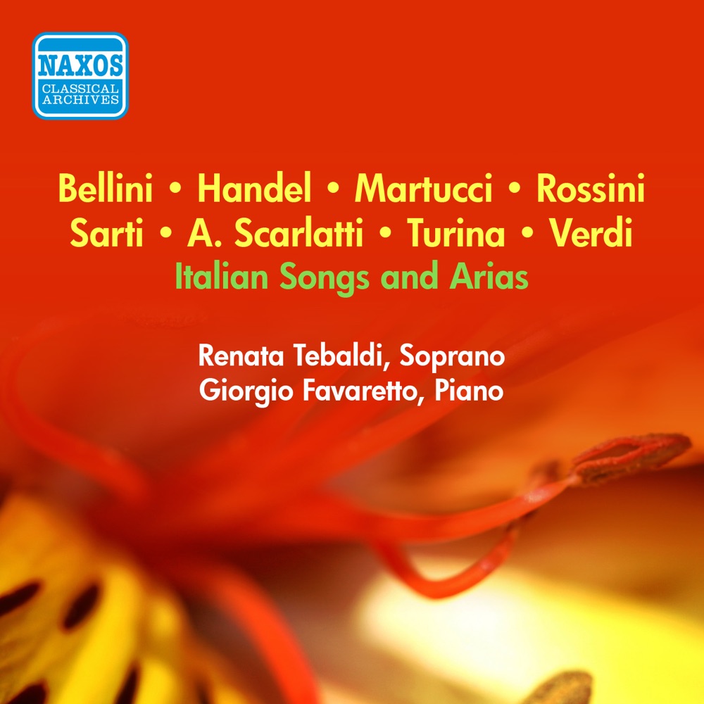 Обложка альбома «Handel, Rossini, Verdi & Others: Italian Songs and Arias» — Renata Tebaldi & Giorgio Favaretto