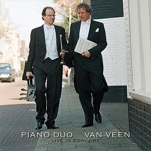 Album cover for Piano Duo Van Veen live in Concert