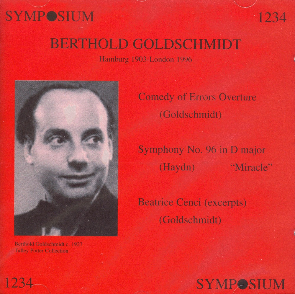 Обложка альбома «Goldschmidt» — Anonymous, Berthold Goldschmidt, Goldsbrough Orchestra, BBC Northern Orchestra, London Philharmonic Orchestra, Arda Mandikian, Monica Sinclair, Martin Lawrence, Jean Grayston & Arnold Matters