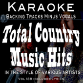 Cover art for Total Country Music Hits Backing Tracks Vol 188 (Backing Tracks) by Backing Tracks Minus Vocals