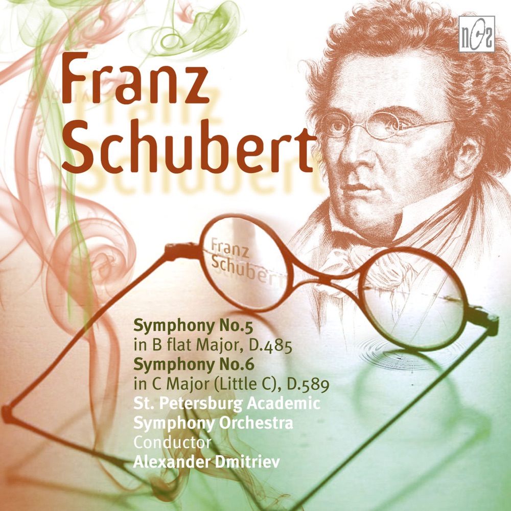 Обложка альбома «Schubert: Symphony No. 5 in B-Flat Major, D. 485 - Symphony No. 6 in C Major, D. 589 "Little C Major"» — Petersburg Academic Simphony Orchestra & Alexander Dmitriev