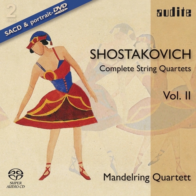 Обложка альбома «Shostakovich: Complete String Quartets Vol. II» — Mandelring Quartett