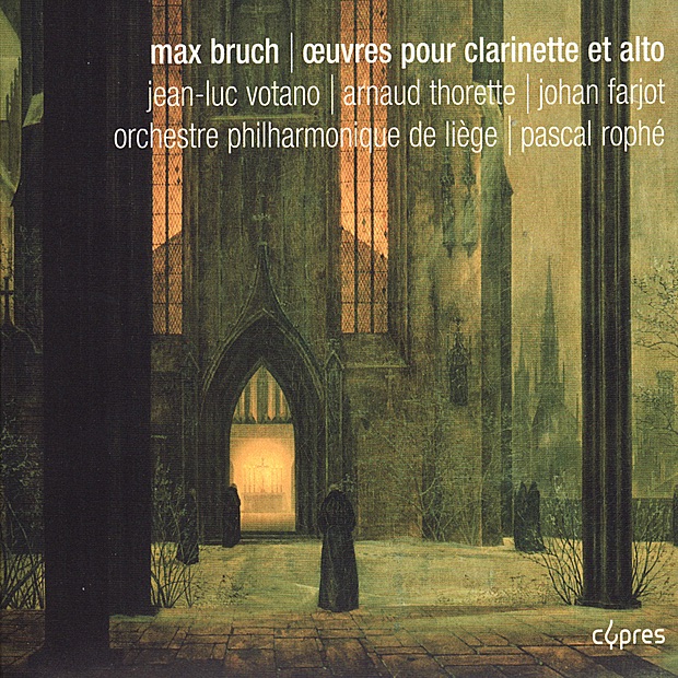 Обложка альбома «Bruch: Œuvres pour clarinette et alto» — Jean-luc Votano, Arnaud Thorette, Johan Farjot, Orchestre Philharmonique de Liège & Pascal Rophé