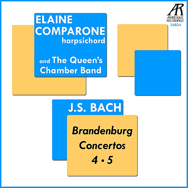 Обложка альбома «J.S. Bach: Brandenburg Concertos 4 and 5 (Harpsichord)» — Elaine Comparone & The Queen's Chamber Band