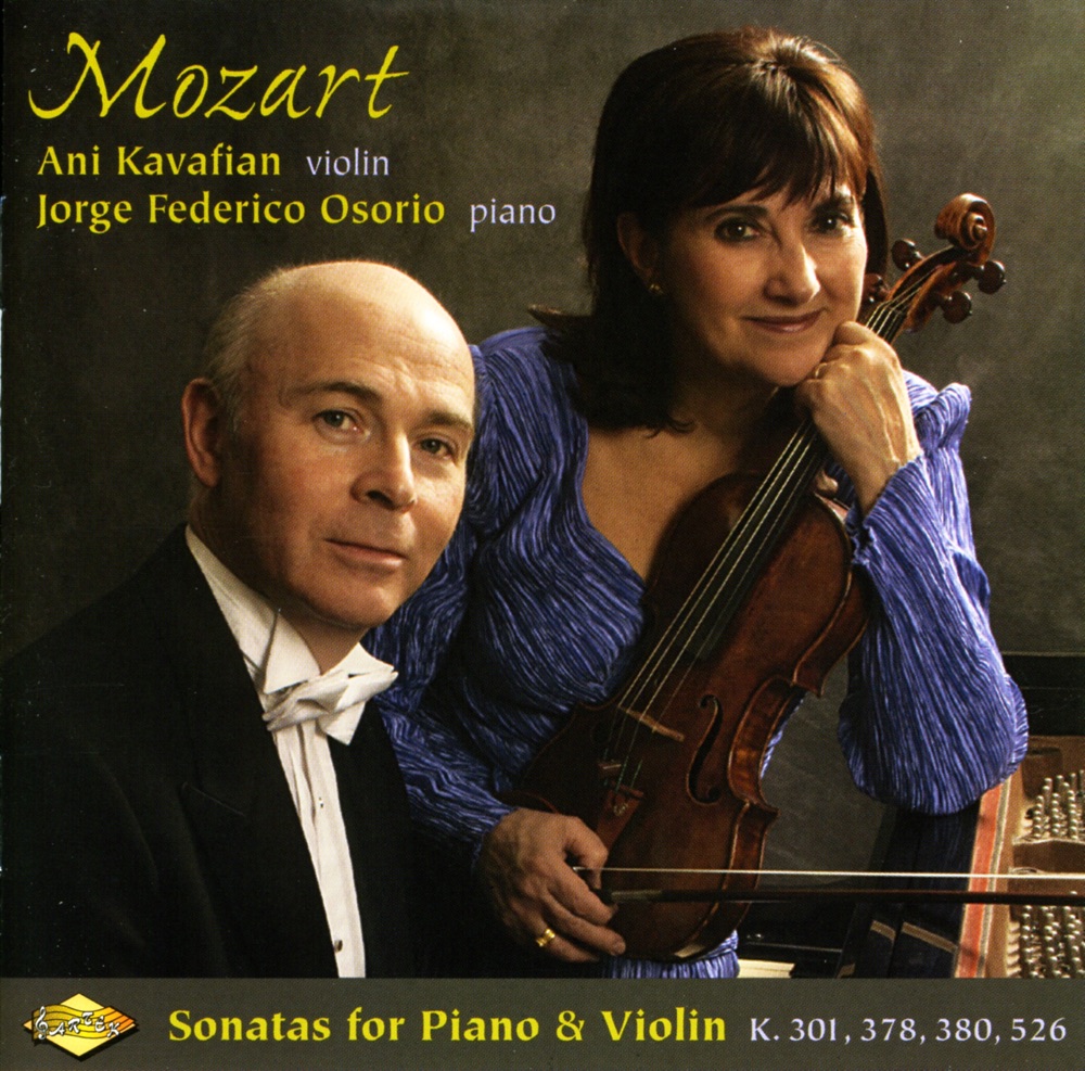 Обложка альбома «Mozart: Violin Sonatas, K. 301, K. 378, K. 380 and K. 526» — Ani Kavafian & Jorge Federico Osorio
