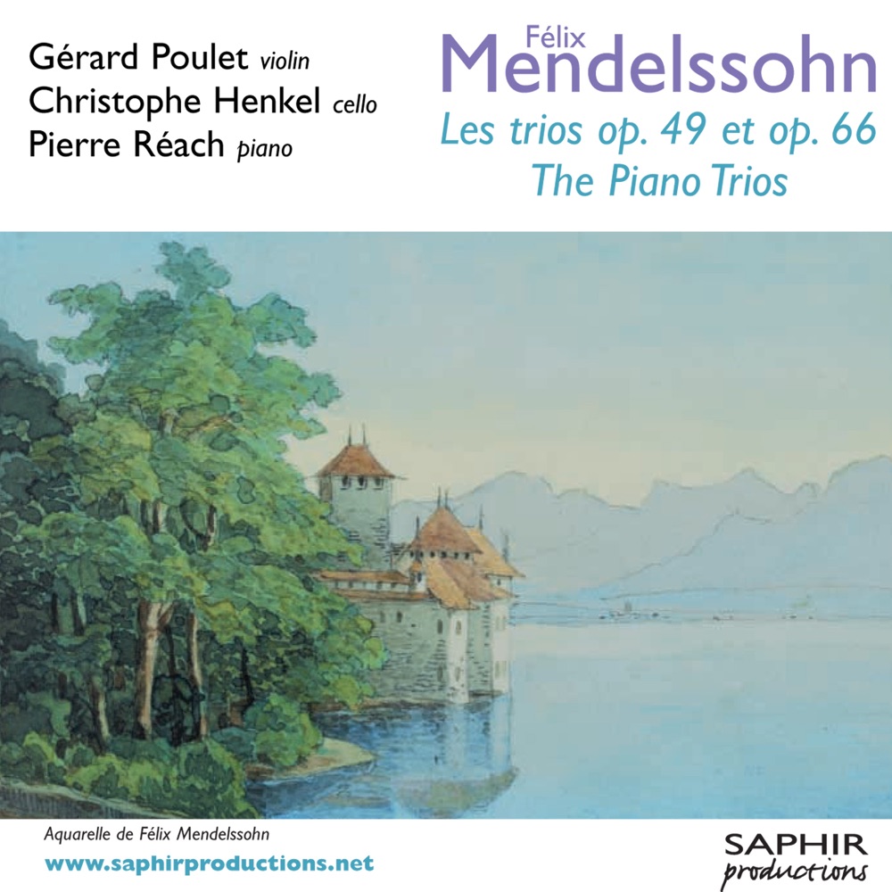 Обложка альбома «Les Trios op. 49 et op. 66» — Gérard Poulet, Christophe Henkel & Pierre Réach