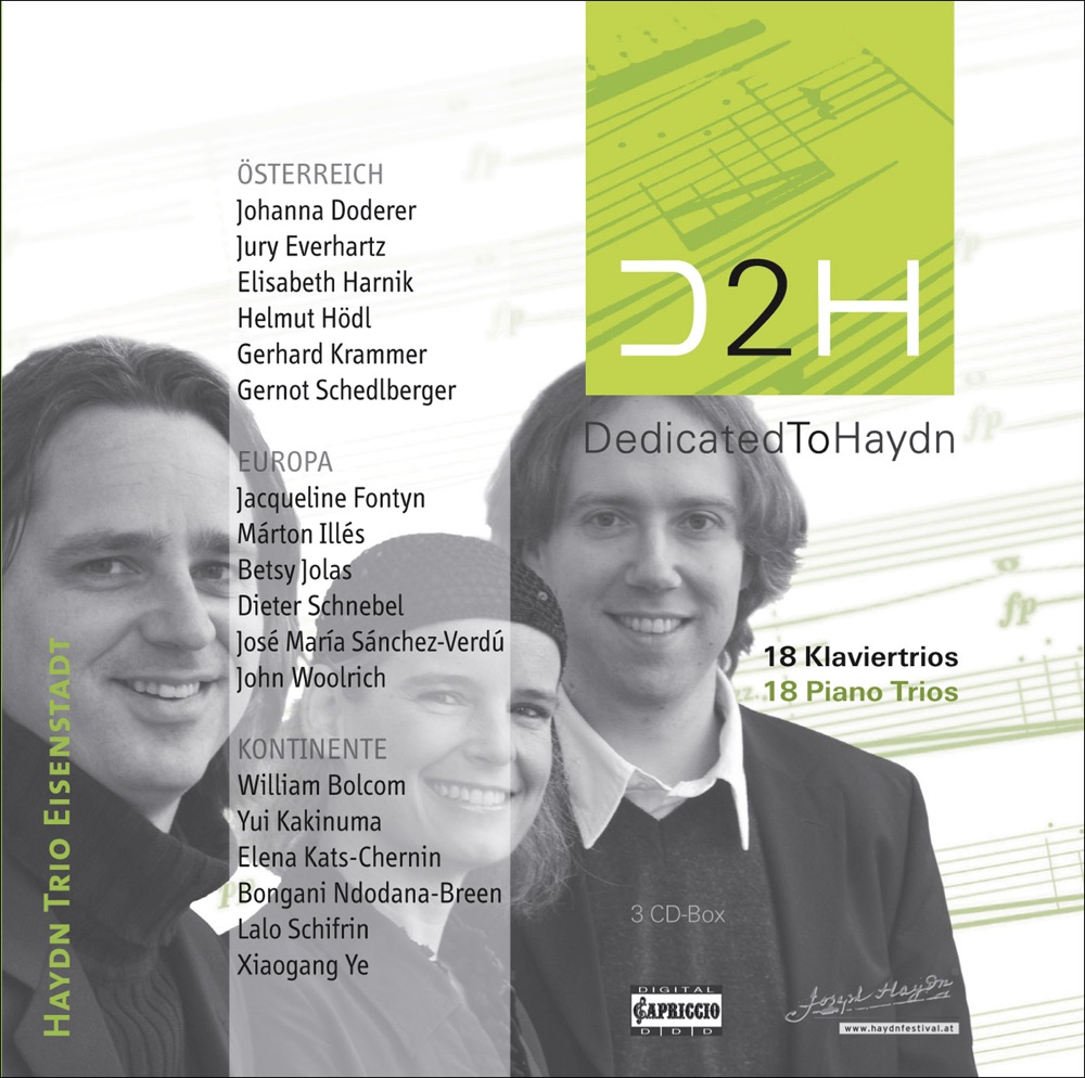 Обложка альбома «Piano Trios - Krammer, G. - Woolrich, J. - Ye, X.G. - Doderer, J. - Ndodana-Breen, B. - Sanchez-Verdu, J. (Dedicated To Haydn)» — Haydn Trio Eisenstadt