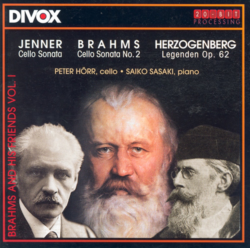 Обложка альбома «Jenner: Cello Sonata - Herzogenberg: Legenden - Brahms: Cello Sonata No. 2» — Peter Horr