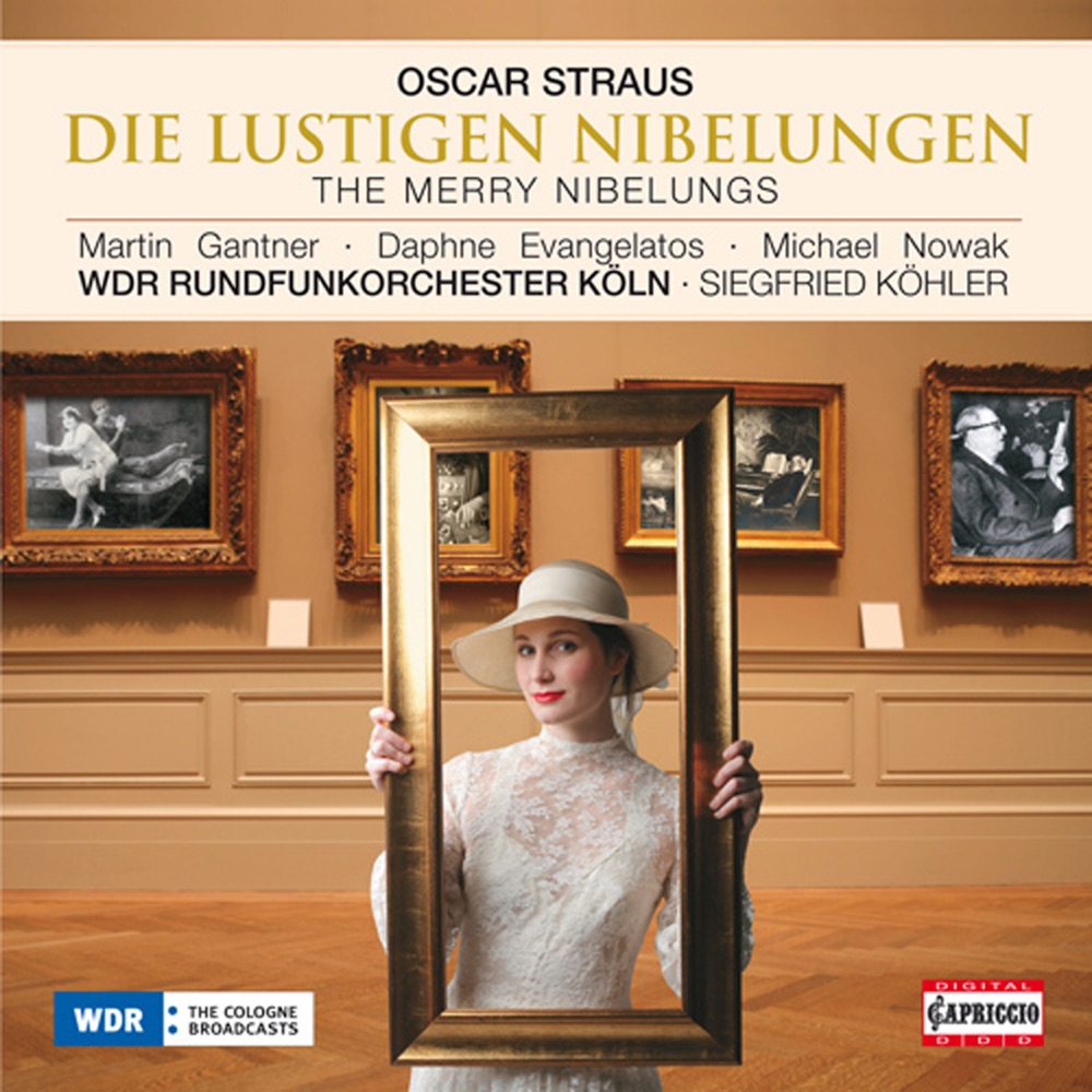 Обложка альбома «Straus: Die lustigen Nibelungen» — Martin Gantner, Michael Nowak, Daphne Evangelatos, Siegfried Köhler, Cologne Radio Chorus, Cologne Radio Orchestra, Lisa Griffith, Gabriele Henkel, Heinz Heidbuchel, Gerd Grochowski, Josef Otten, Christine Mann & Gudrun Volkert