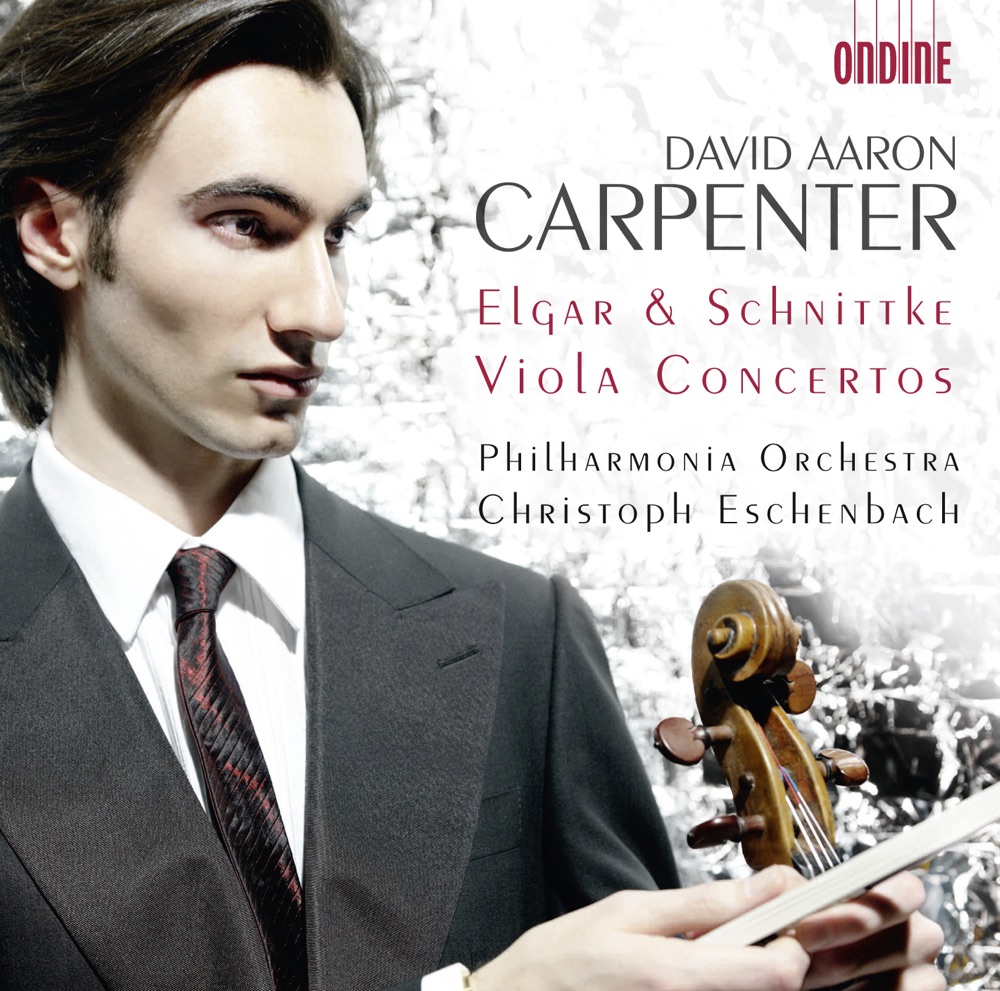 Обложка альбома «Elgar: Cello Concerto - Schnittke, A.: Viola Concerto» — Christoph Eschenbach, Philharmonia Orchestra & David Aaron Carpenter
