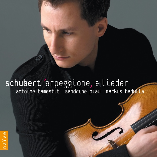 Обложка альбома «Schubert: Arpeggione & Lieder» — Antoine Tamestit, Sandrine Piau & Markus Hadulla