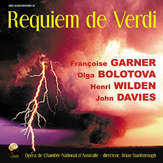 Обложка альбома «Verdi: Requiem» — Brian Stanborough, Chorus of Opera de Chambre National d'Australie, John Davies & Opera de Chambre National d'Australie