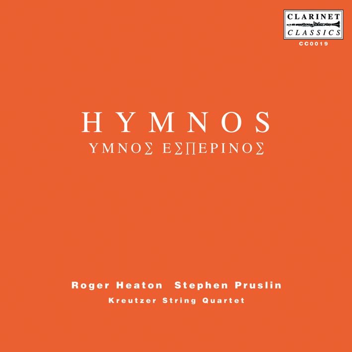 Обложка альбома «Hymnos» — Kreutzer String Quartet, Roger Heaton & Stephen Pruslin