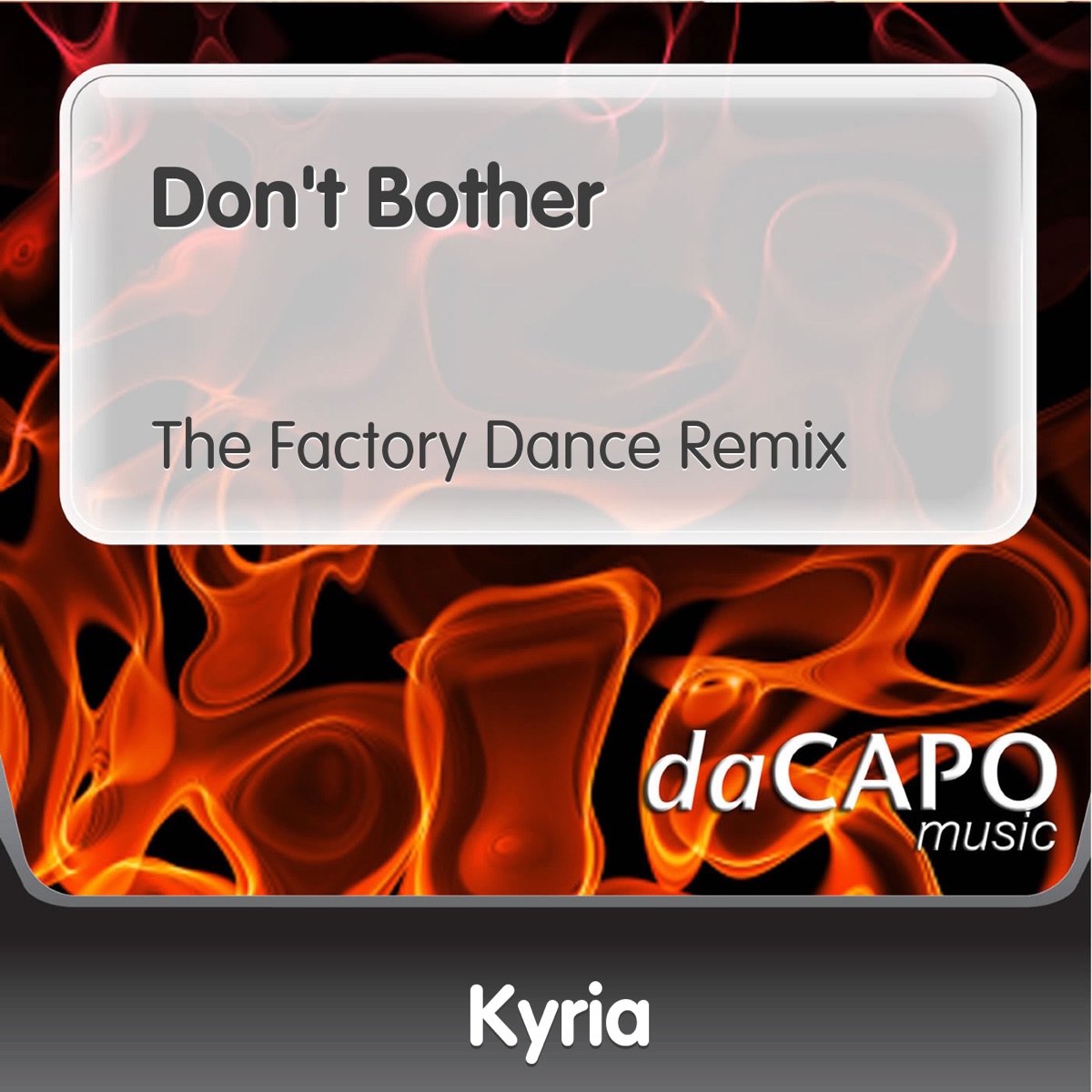 Don't Bother (The Factory Dance Remix) - Single cover art