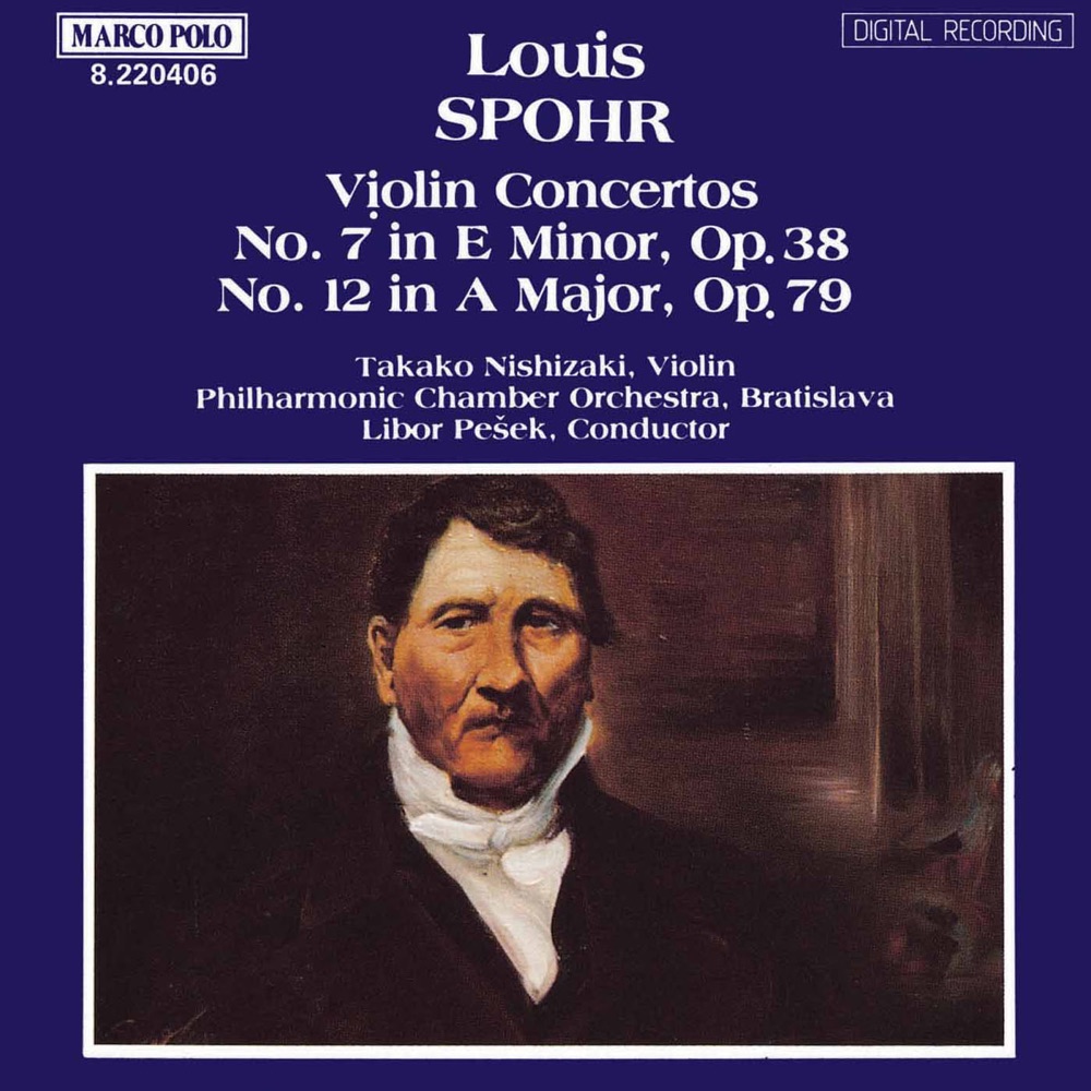 Обложка альбома «Spohr: Violin Concertos Nos. 7 and 12» — Takako Nishizaki, Libor Pešek & Bratislava Philharmonic Chamber Orchestra