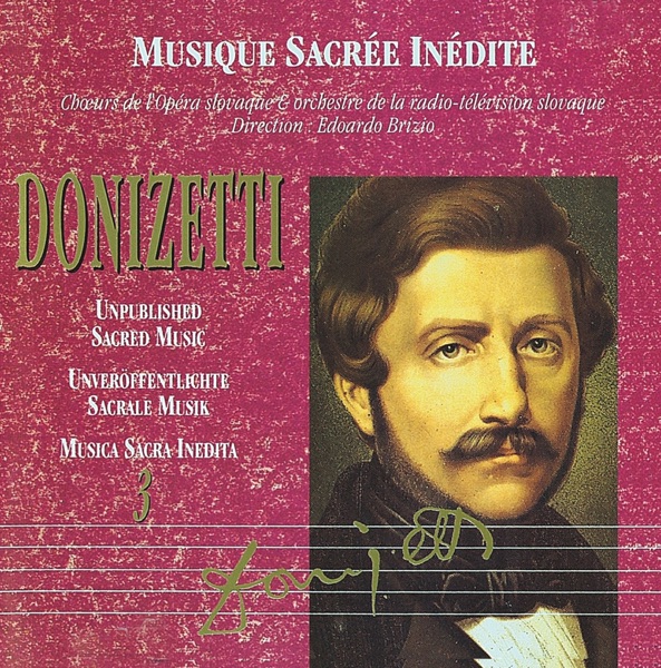 Cover of Musica Sacra Inedita: Donizetti, Vol. 3