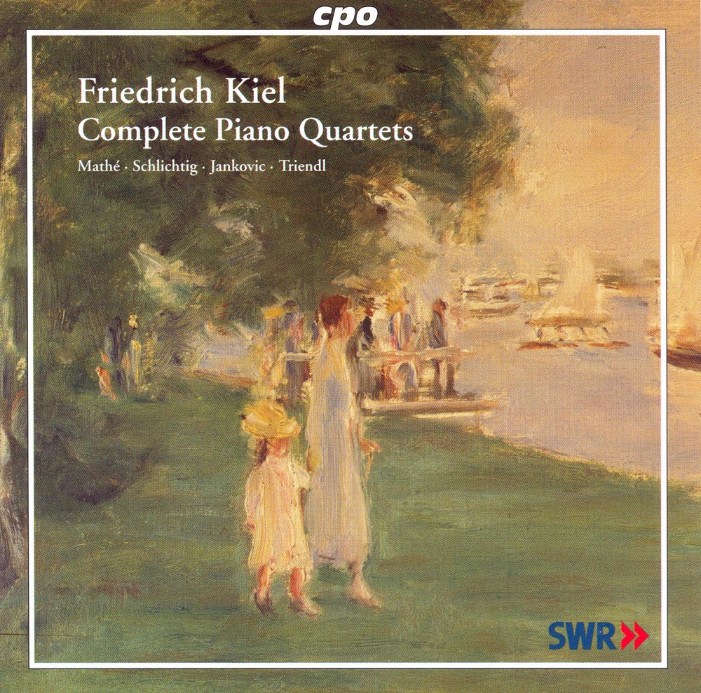 Обложка альбома «Kiel: Piano Quartets Nos. 1-3» — Ulrike-Anima Mathé, Hariolf Schlichtig, Xenia Jankovic & Oliver Triendl