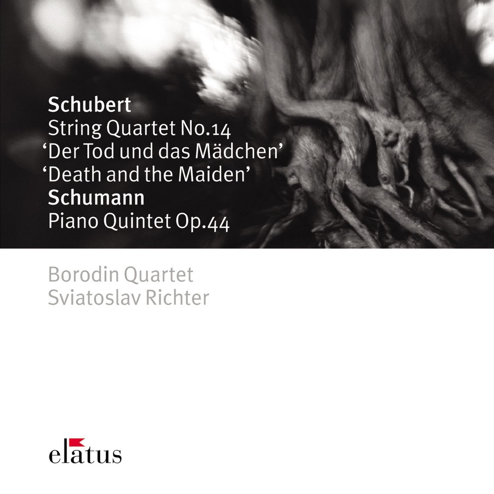 Обложка альбома «Schubert: String Quartet No. 14 "Death and the Maiden" & Schumann: Piano Quintet, Op. 44» — Borodin Quartet